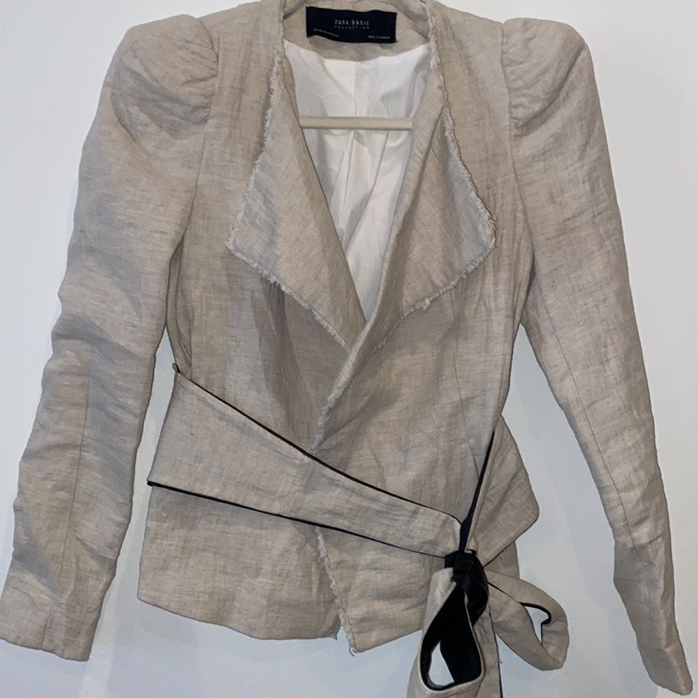 Zara Basic Collection Short Jacket Reversible Sas… - image 5